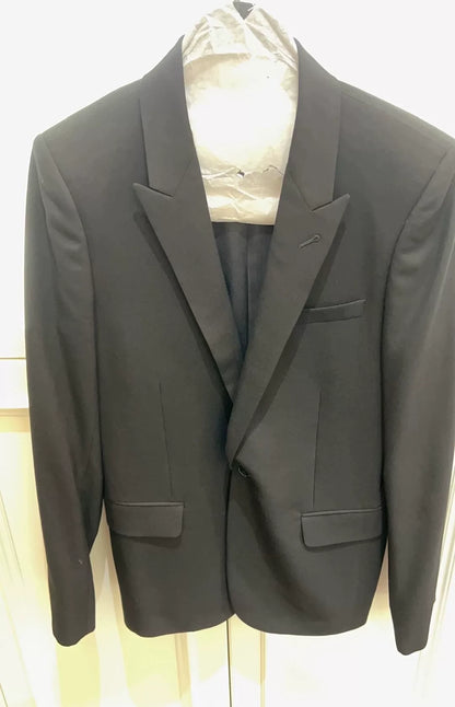 Saint Laurent Black Smoking Suit Jacket