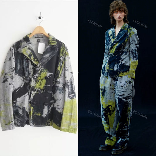 Abstract Print Jacket by Y's Yohji Yamamoto