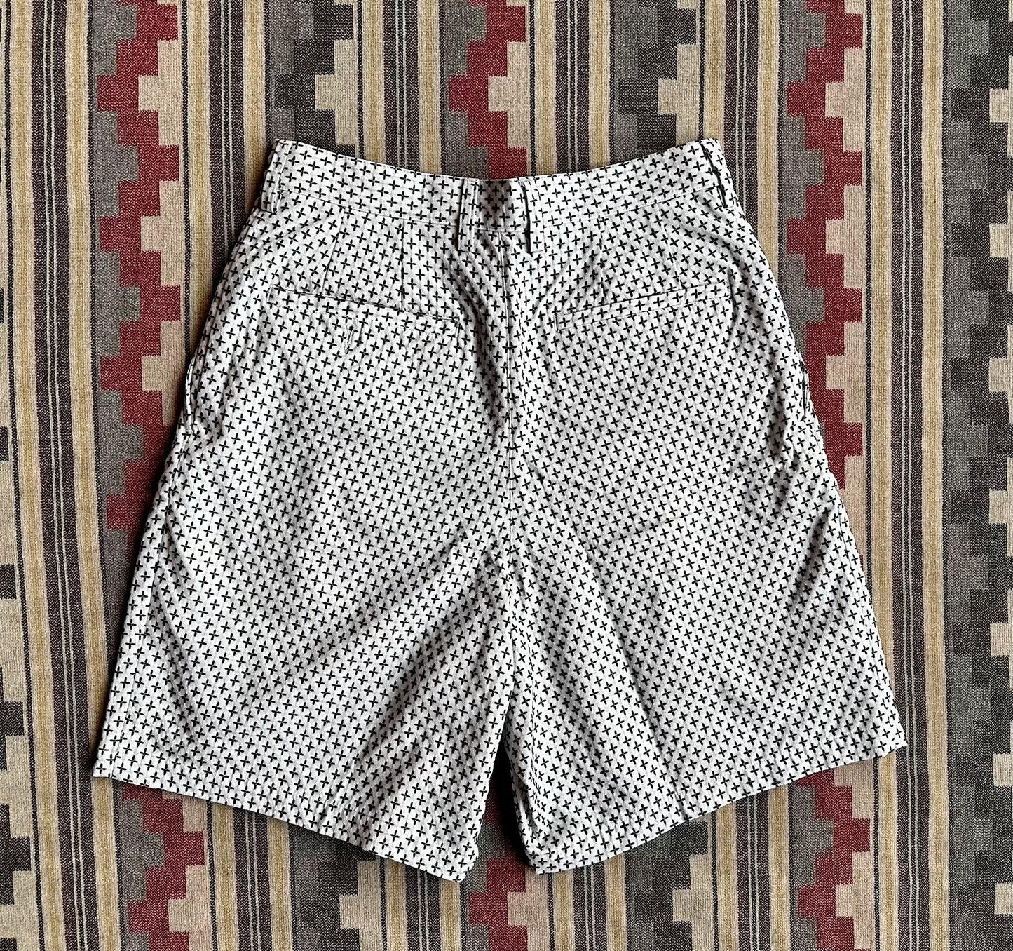 kuon cross sashiko casual shorts