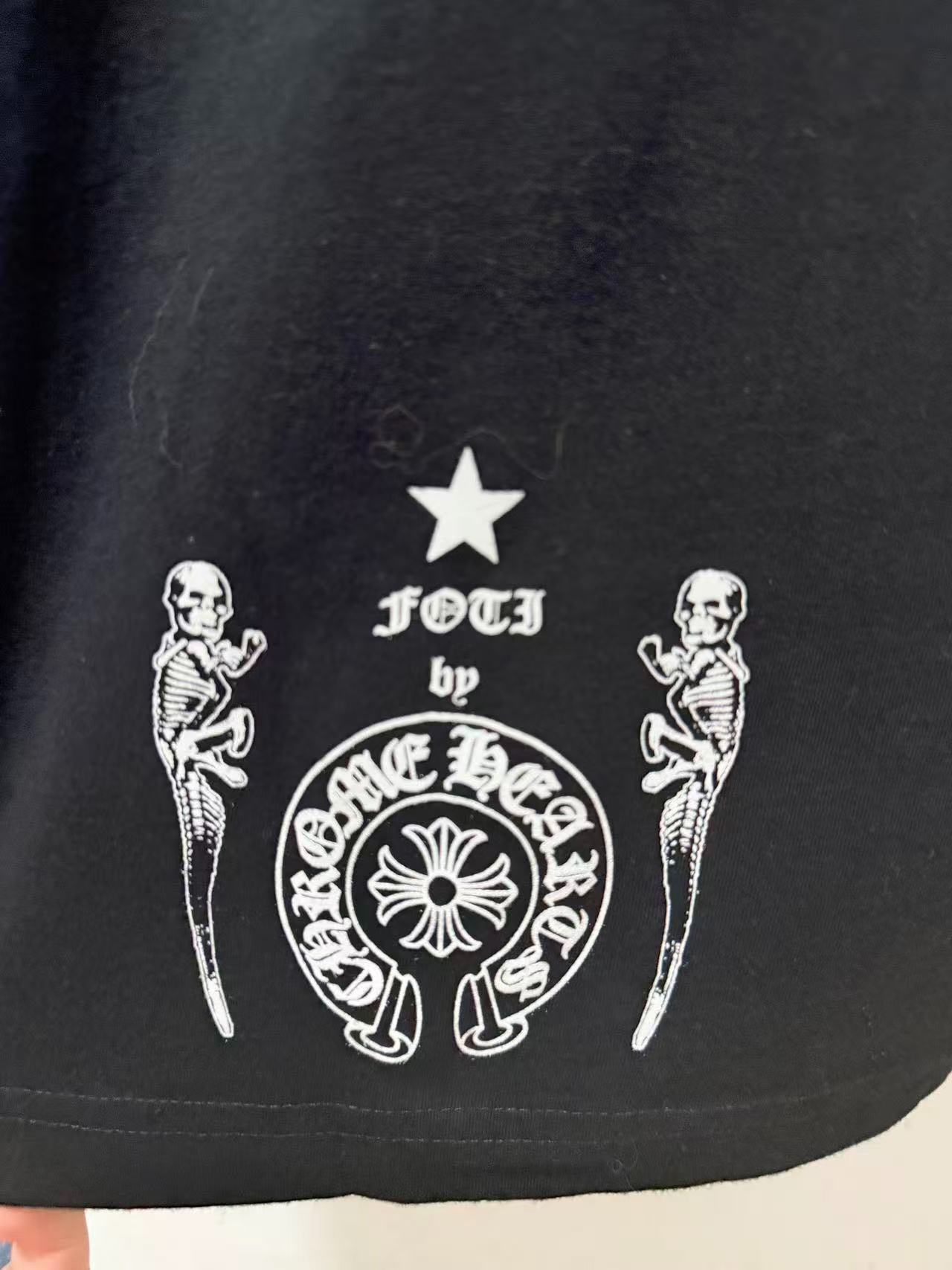 Chrome Hearts Foti Skull Horseshoe Print Tee