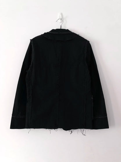 Undercover Frayed Detail Suit Jacket