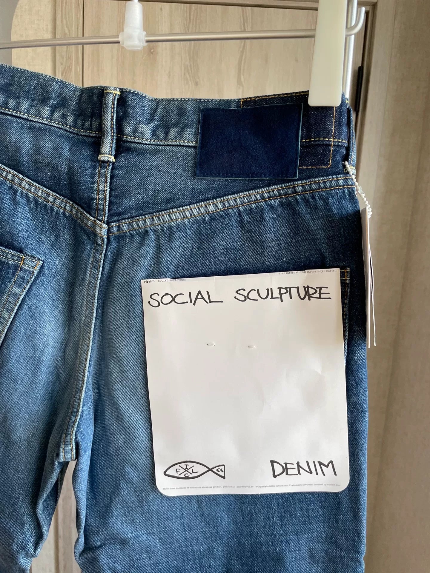 VISVIM Black Paisley Pudding Jeans W32