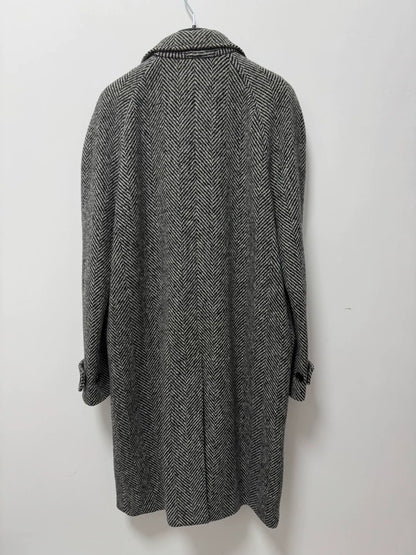 Saint Laurent Wool Houndstooth Coat