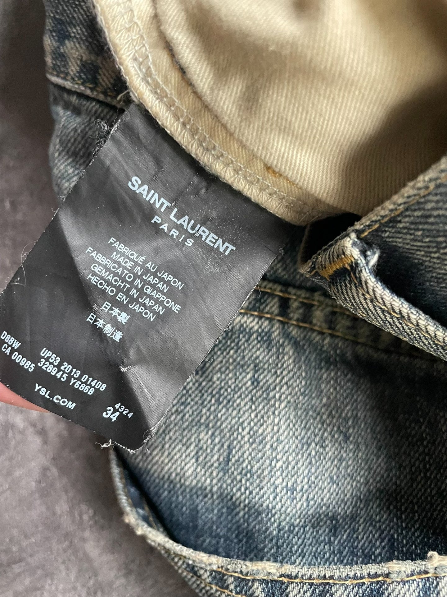Saint Laurent Distressed Jeans