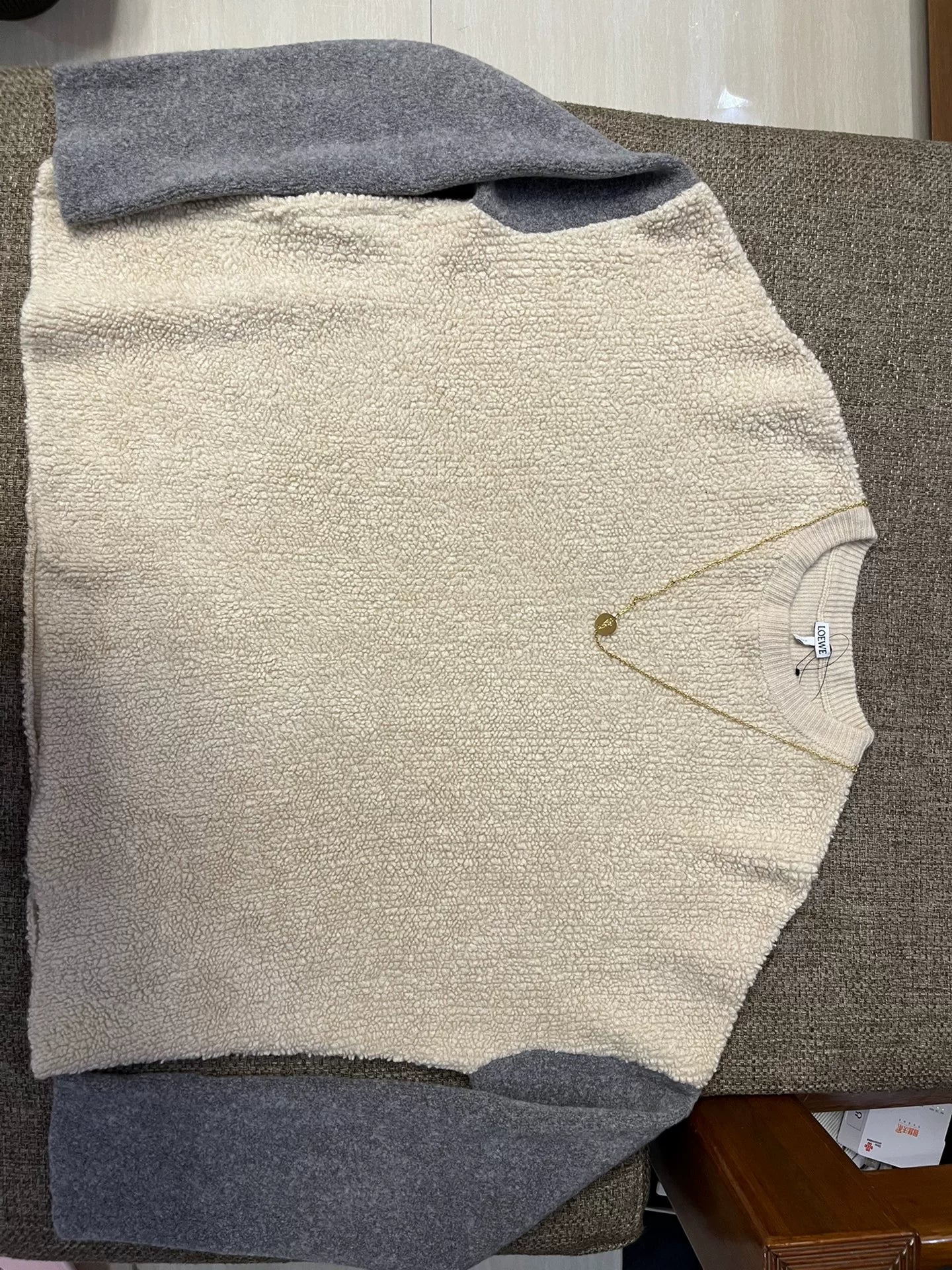 LOEWE Colorblock Cashmere Blend Sweater