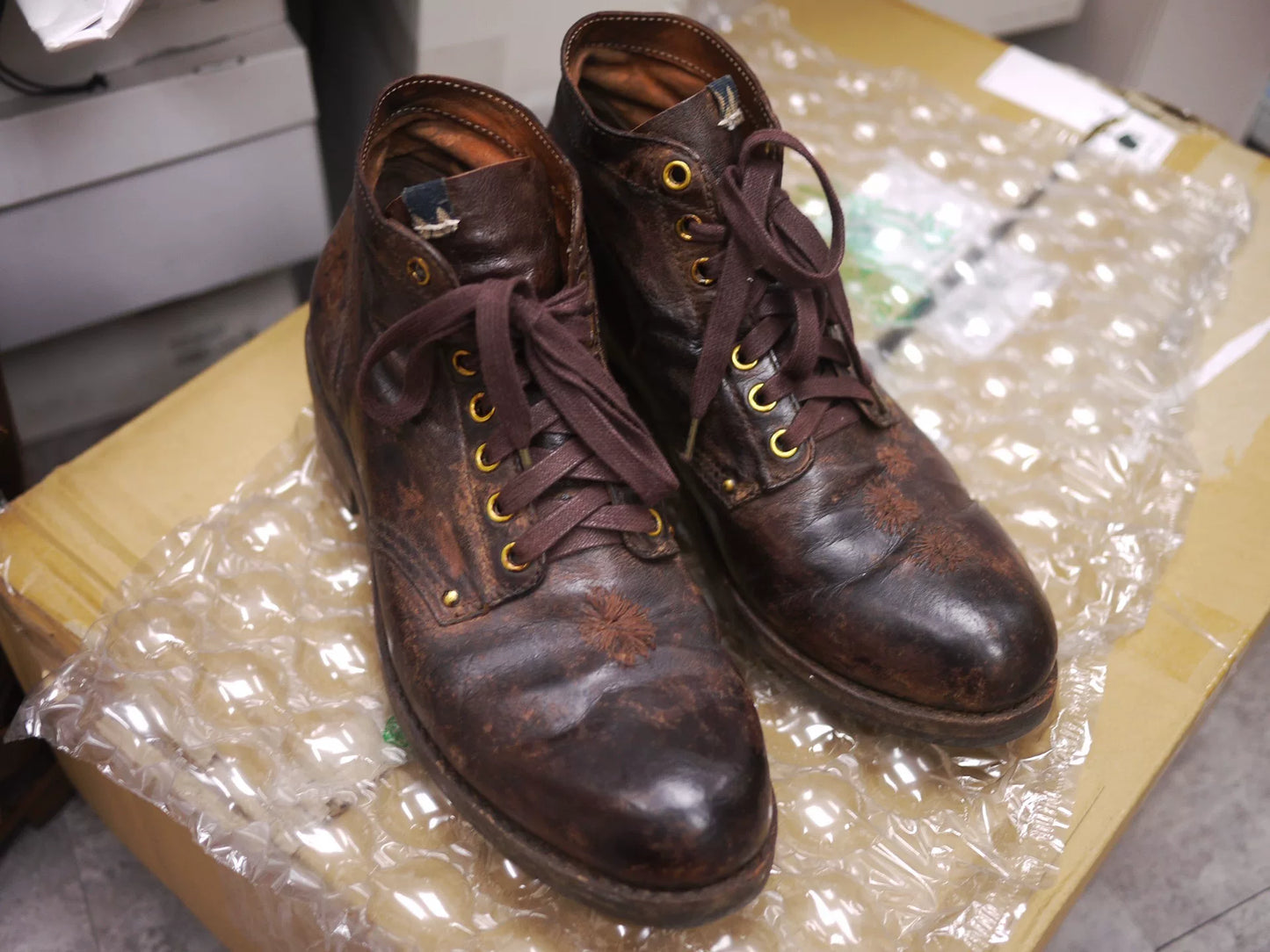 visvim brigadier boots dark brown size 10