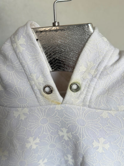 Chrome Hearts White Cross Sanskrit Print Hoodie