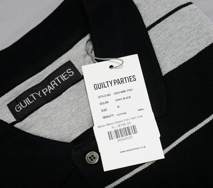 wacko maria striped polo shirt s/s xl