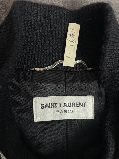 Saint Laurent Studded Varsity Bomber Jacket