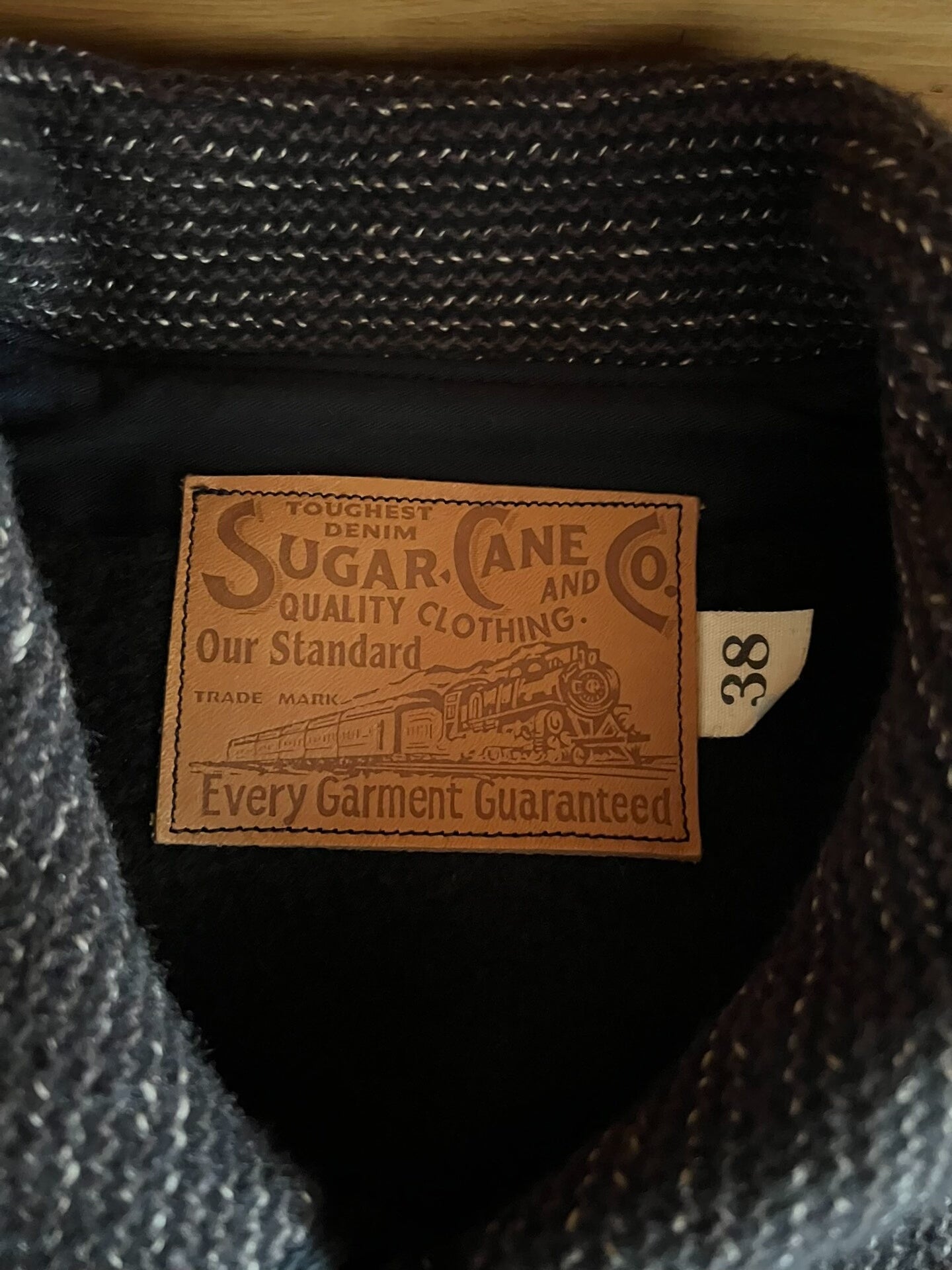 wool leather jacket with vintage details