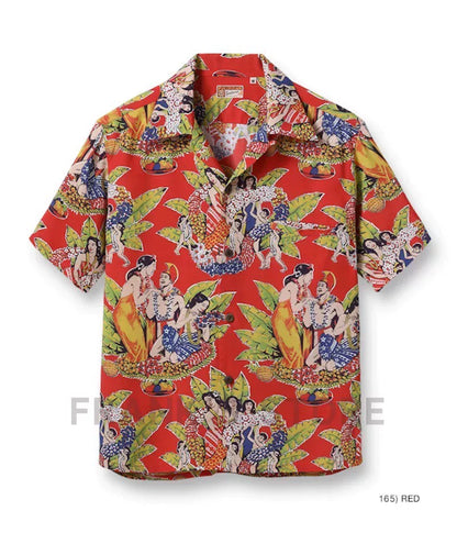 SUN SURF Celebration Hawaiian Rayon Shirt