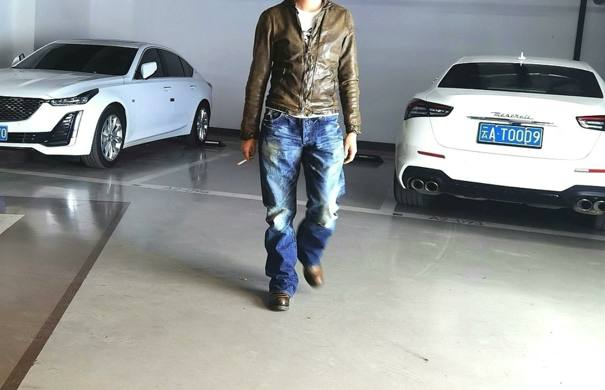 Giorgio Brato Slim Fit Leather Jacket