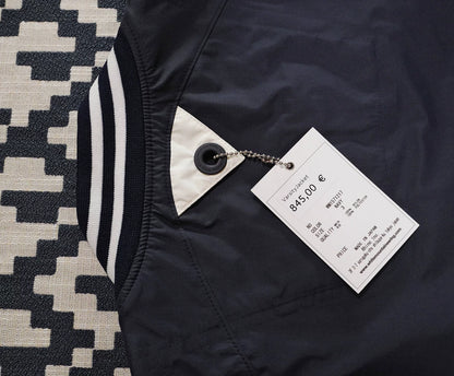 contrast sleeve bomber jacket by white mountaineering
