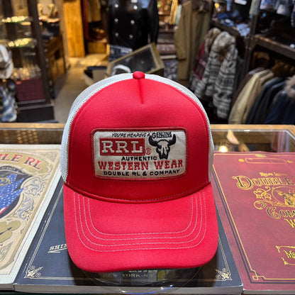 RRL Distressed Bull Baseball Cap