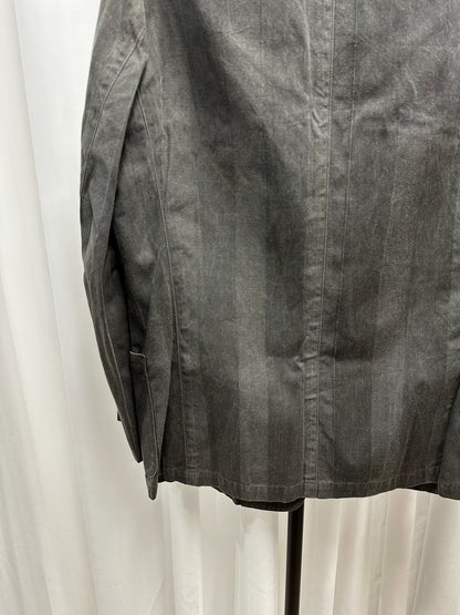 Yohji Yamamoto Gray Striped Suit Jacket