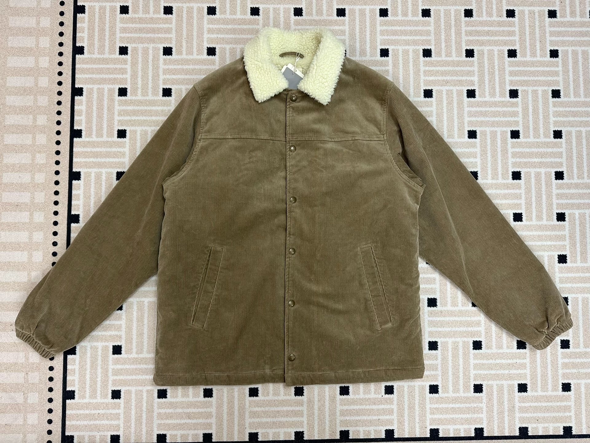BEAMS Corduroy Boa Coach Jacket