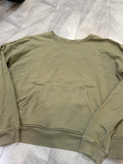 vintage Green Cotton Sweatshirt