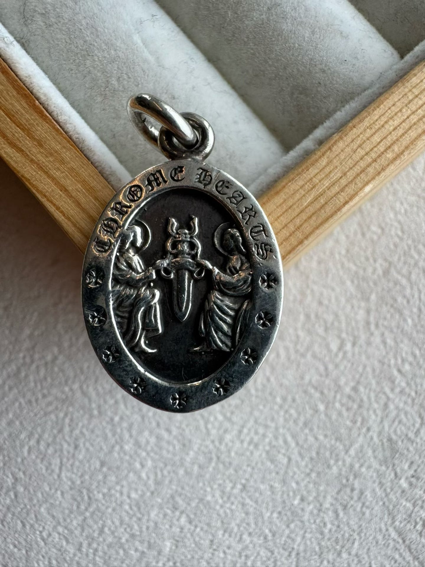 Chrome Hearts Oval Sword Angel Medallion
