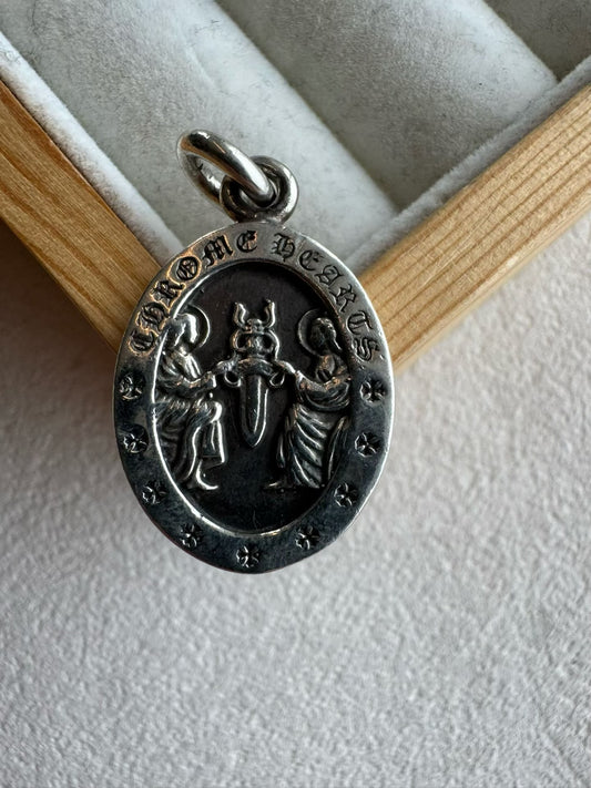 Chrome Hearts Oval Sword Angel Medallion