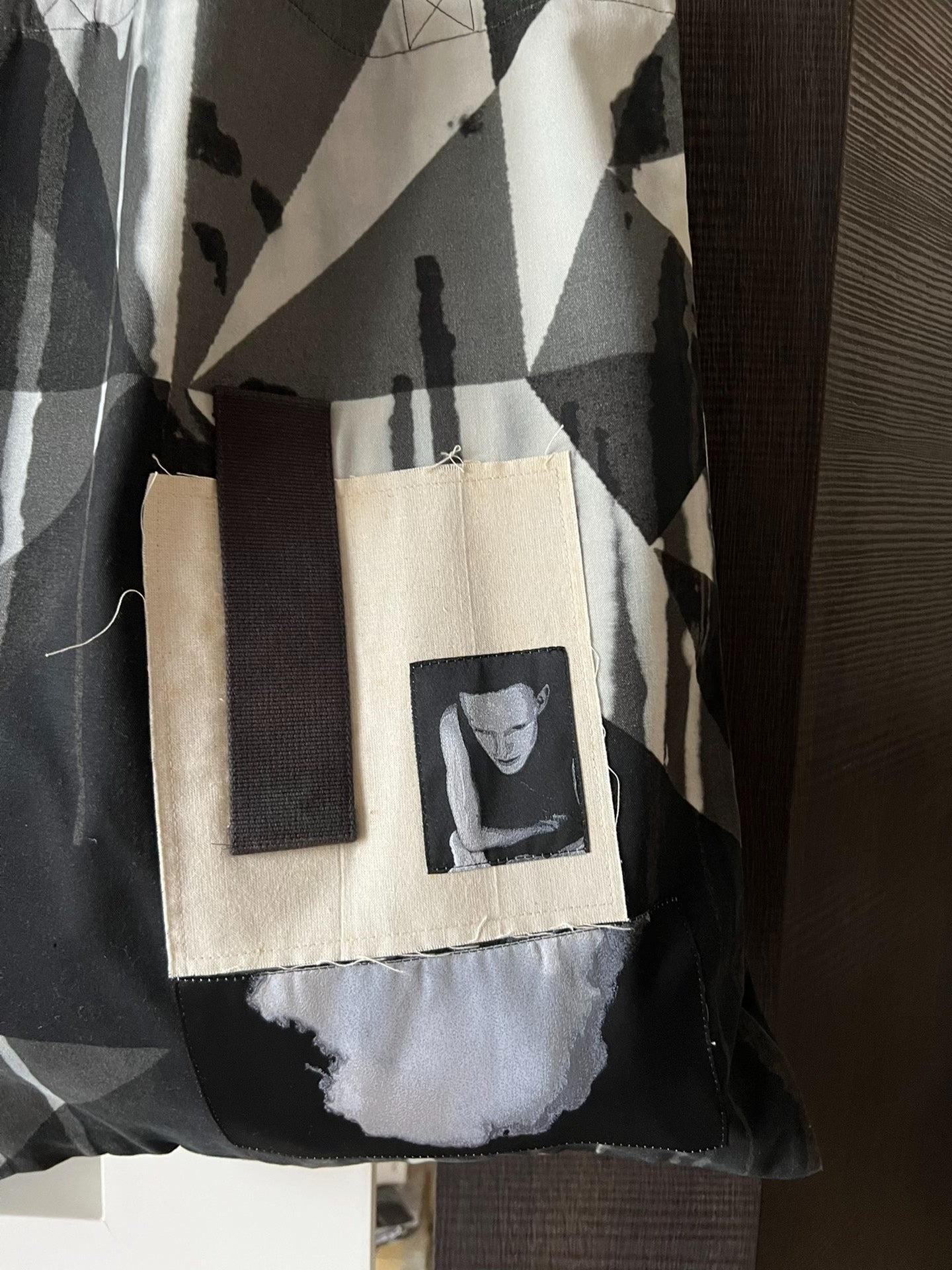 Rick Owens Portrait Patch Graffiti Bag