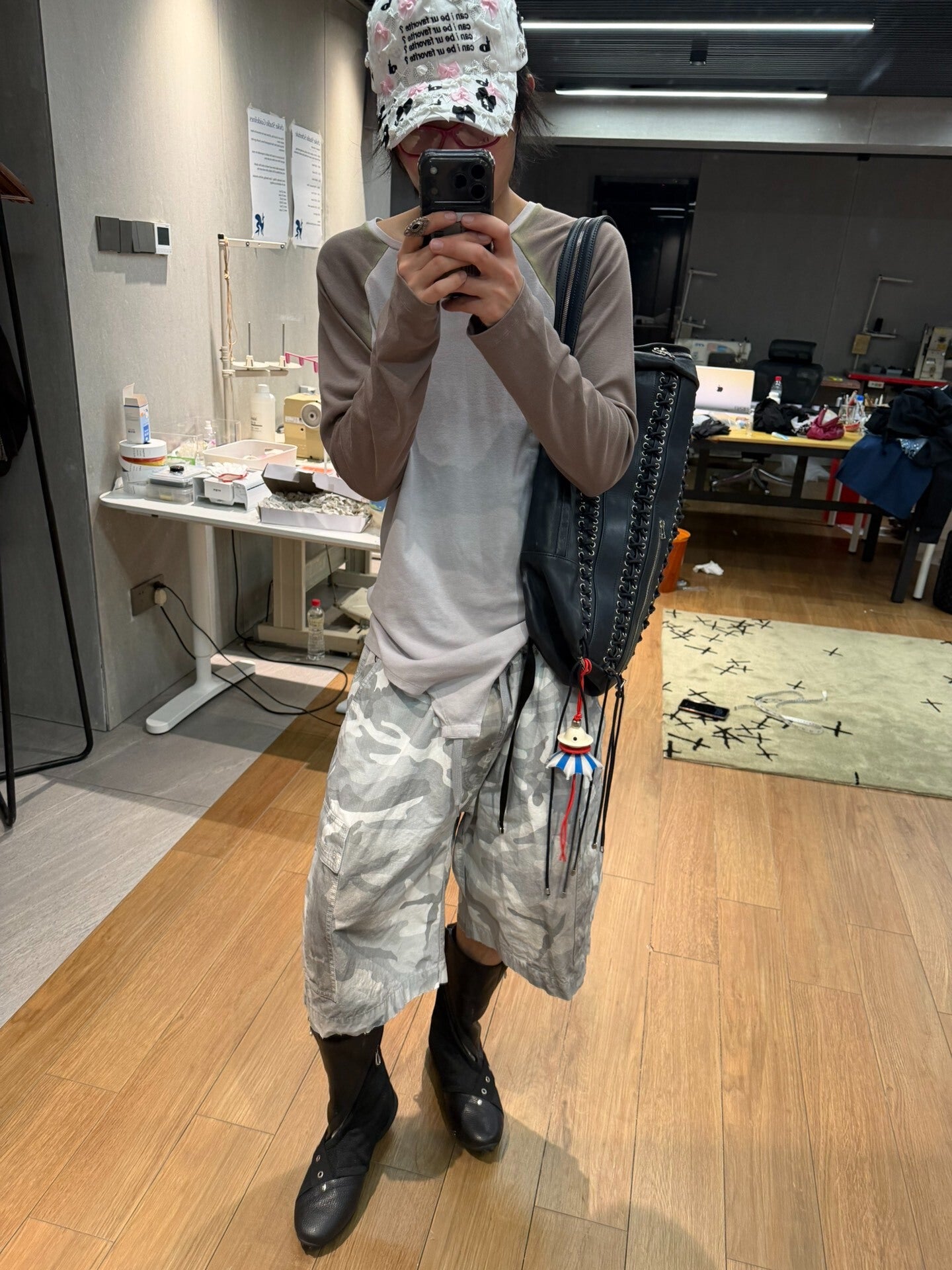 Balenciaga Cargo Shorts Mud-Dyed Collection