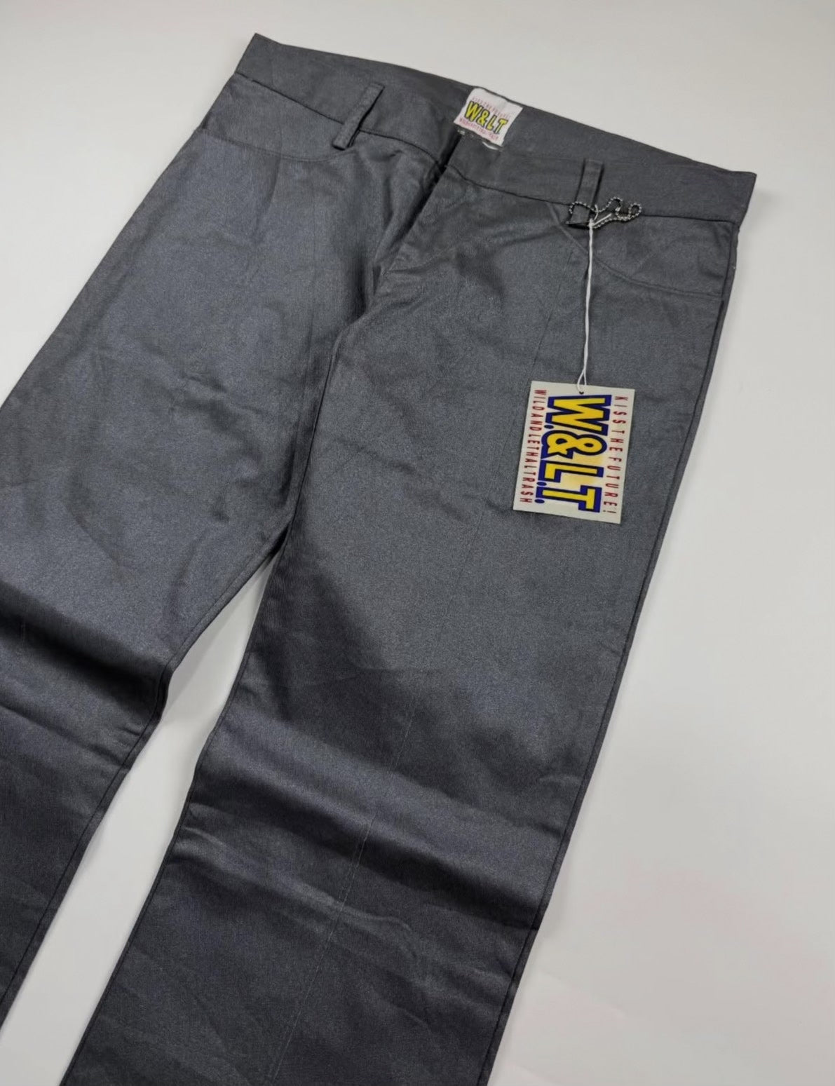 1990s Walter Van Beirendonck Metallic Flared Pants