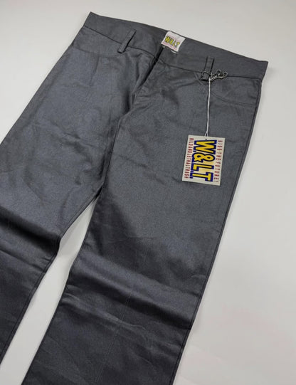 1990s Walter Van Beirendonck Metallic Flared Pants