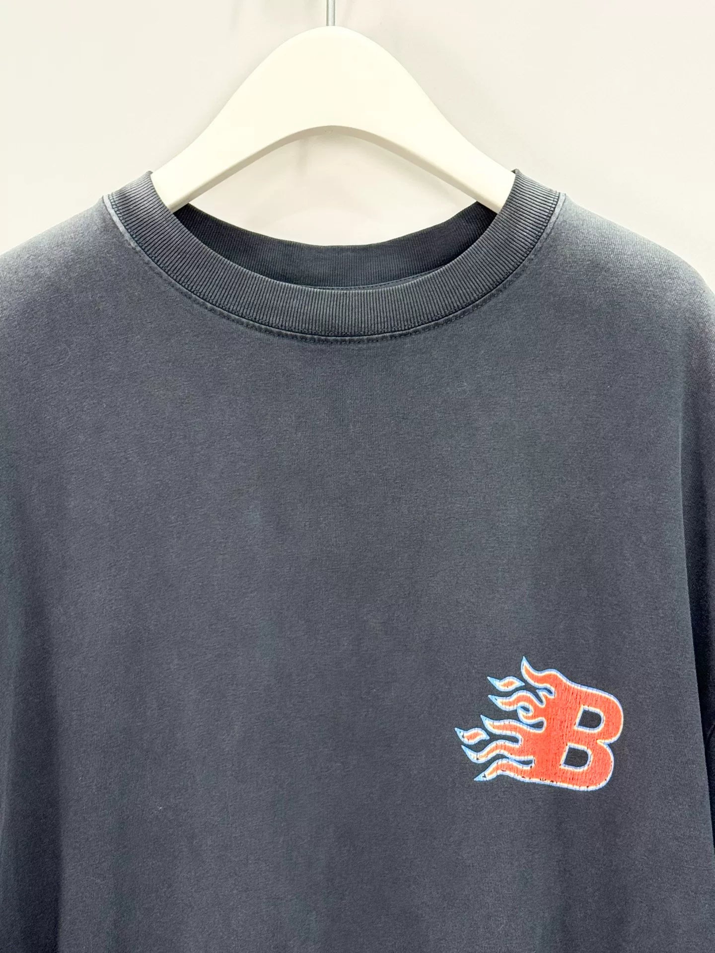 vintage balenciaga flame print tee