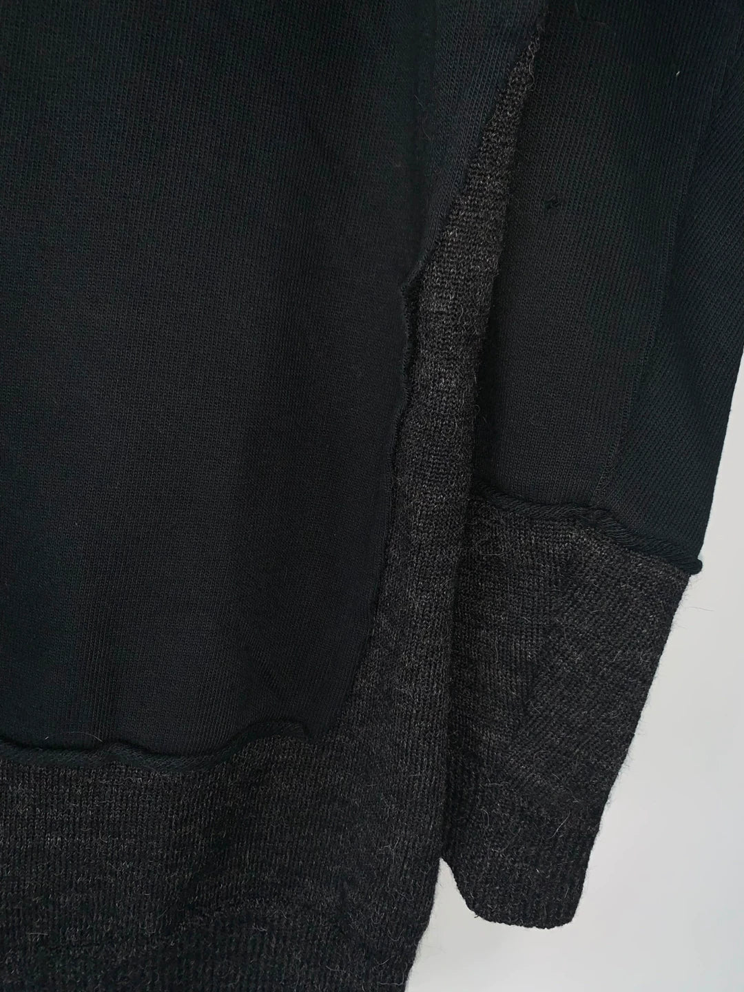 Undercover But Distressed Patchwork Long Sweatshirt