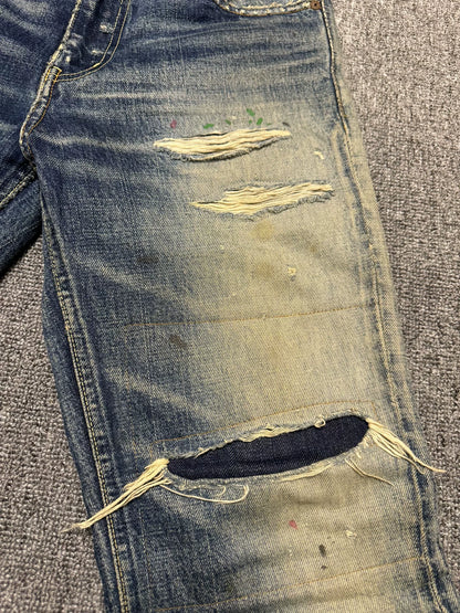 VISVIM 19SS SOCIAL SCULPTURE DAMAGED-17 Jeans