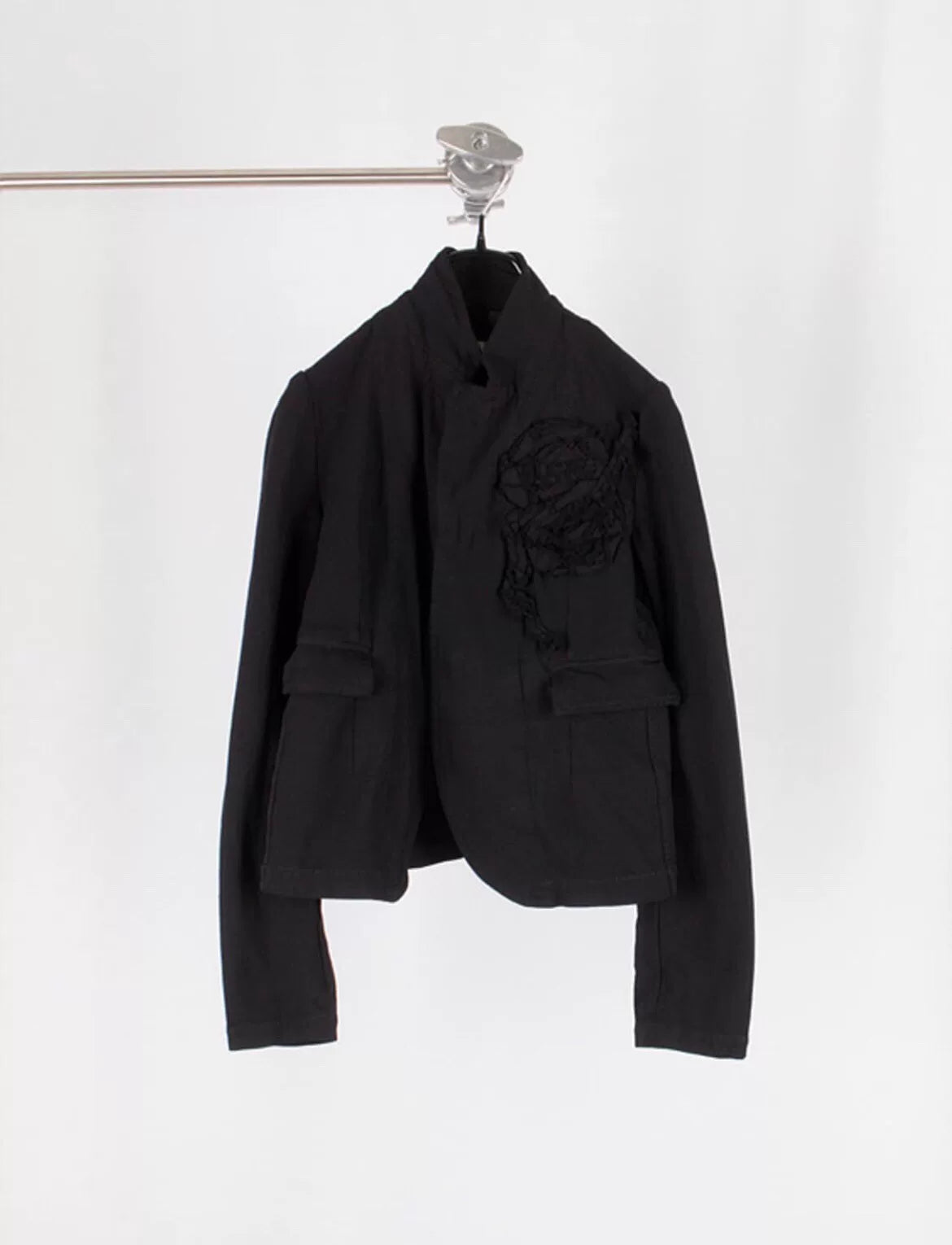 Comme des Garçons Black Jacket with Embroidery