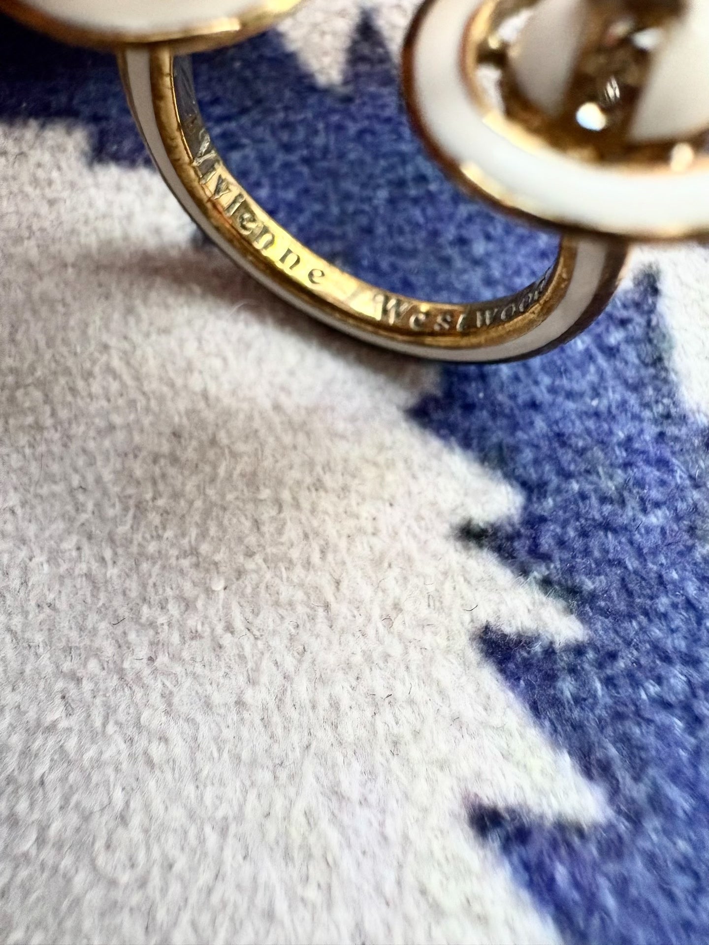 Vivienne Westwood Vintage White Saturn Ring