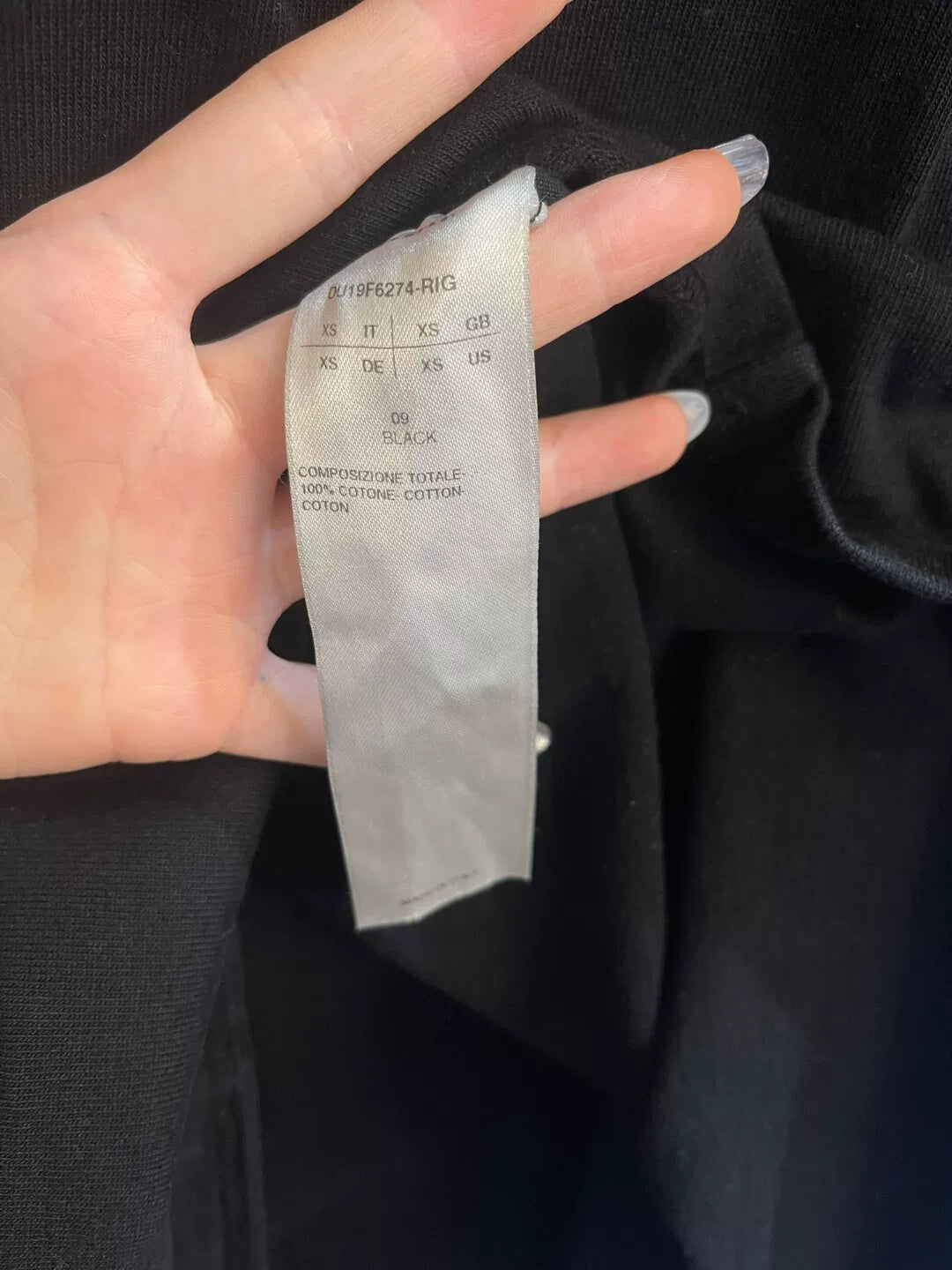 rick owens thick short sleeve xs size