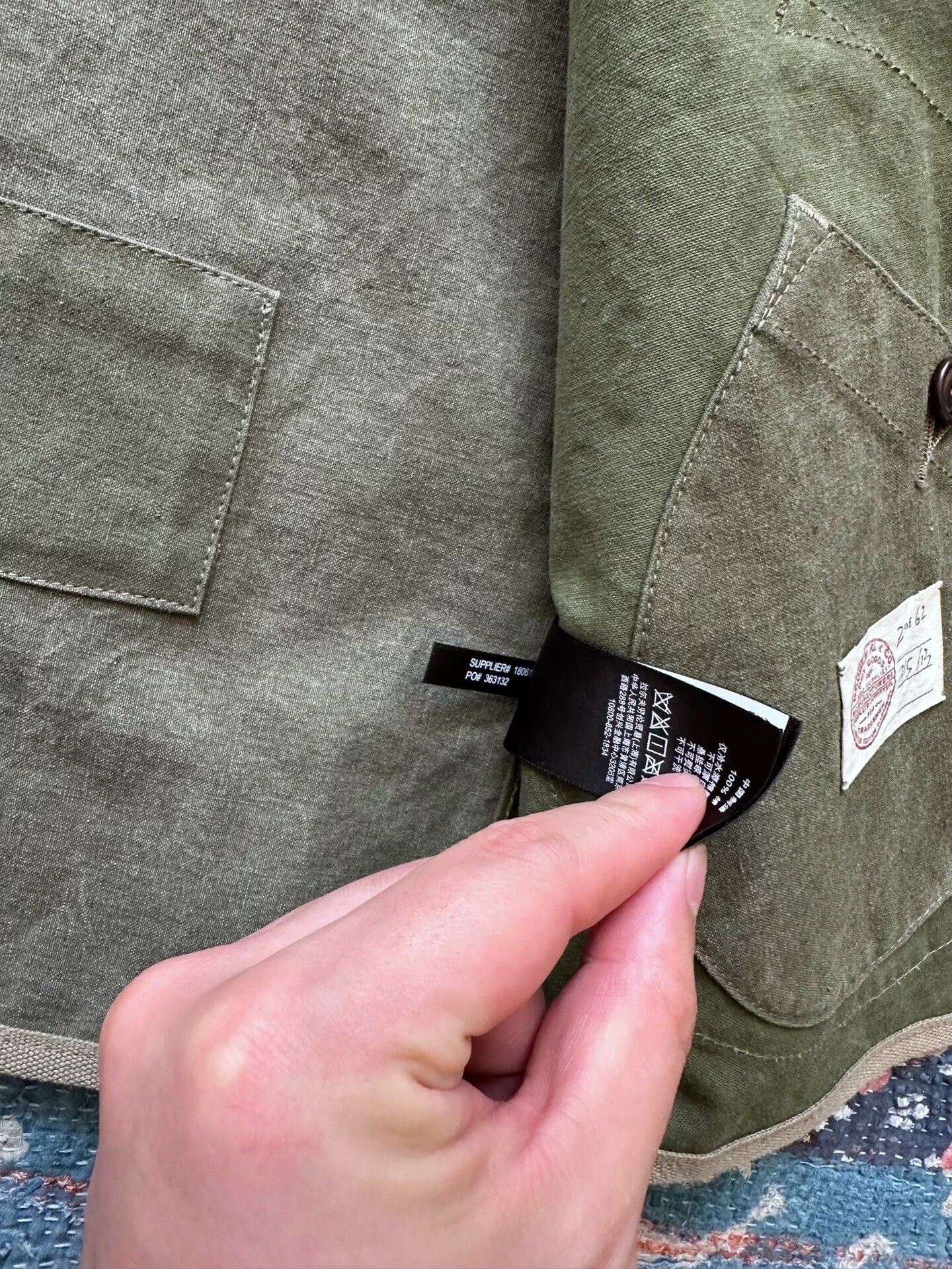 rrl vintage canvas patchwork vest