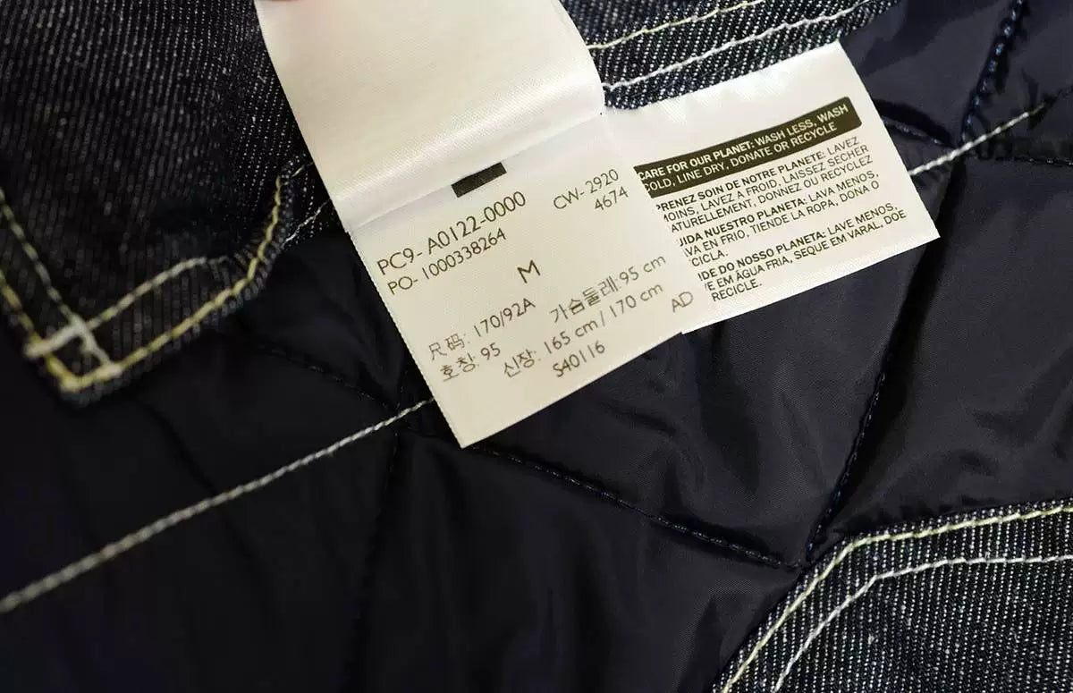 reversible quilt chore coat by levi's red