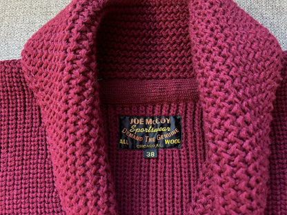 Joe McCoy Wool Sweater in Burgundy