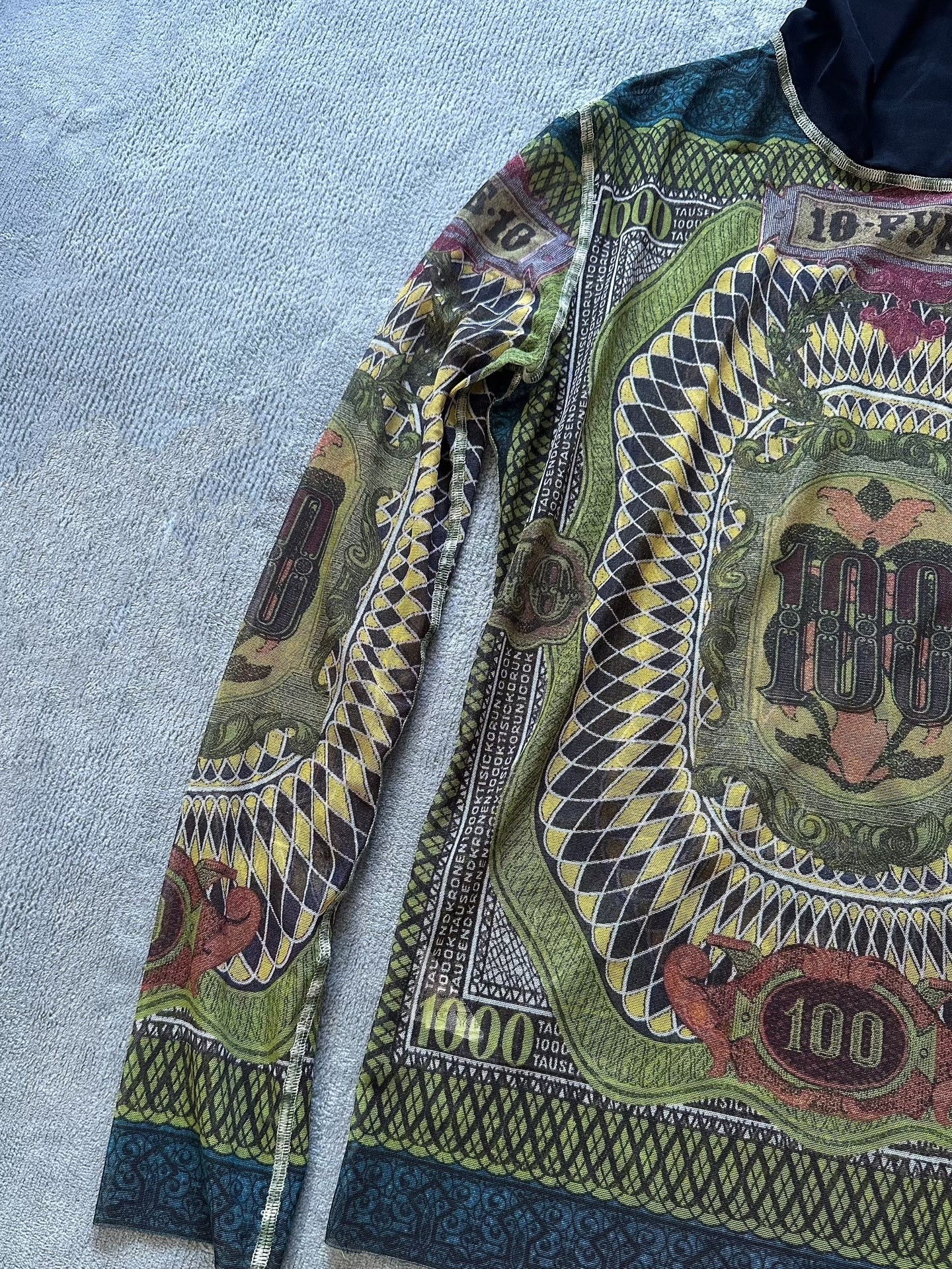 Jean Paul Gaultier Archive Mesh Long-Sleeve Top