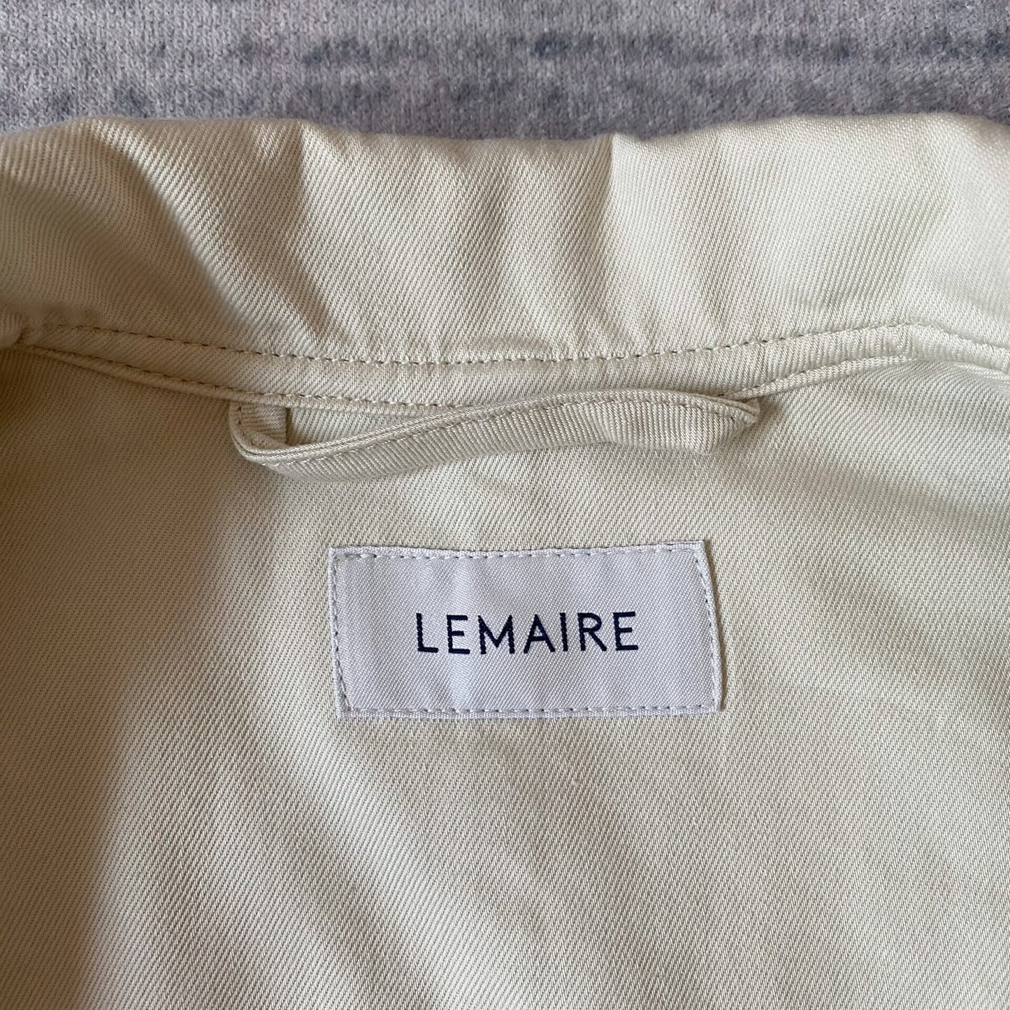 multi-pocket boxy jacket shirt in cream