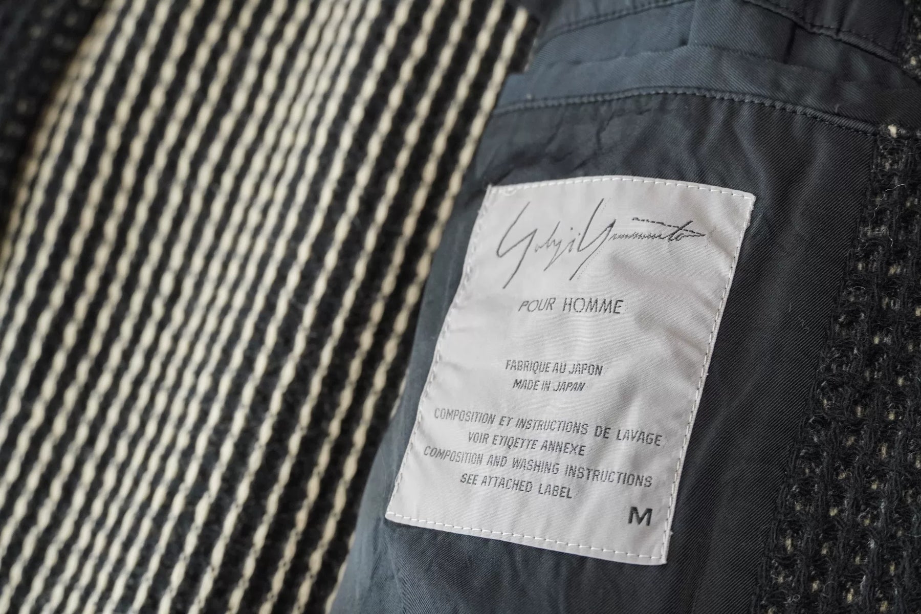 Yohji Yamamoto 97AW Waffle Check Jacket