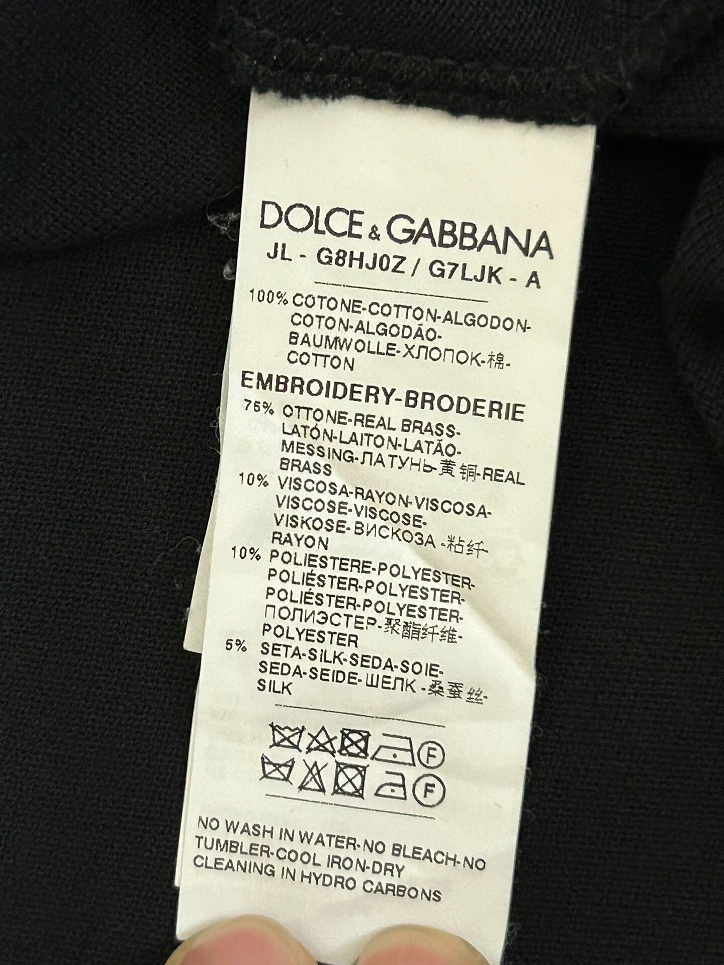 Black Dolce & Gabbana Polo Shirt