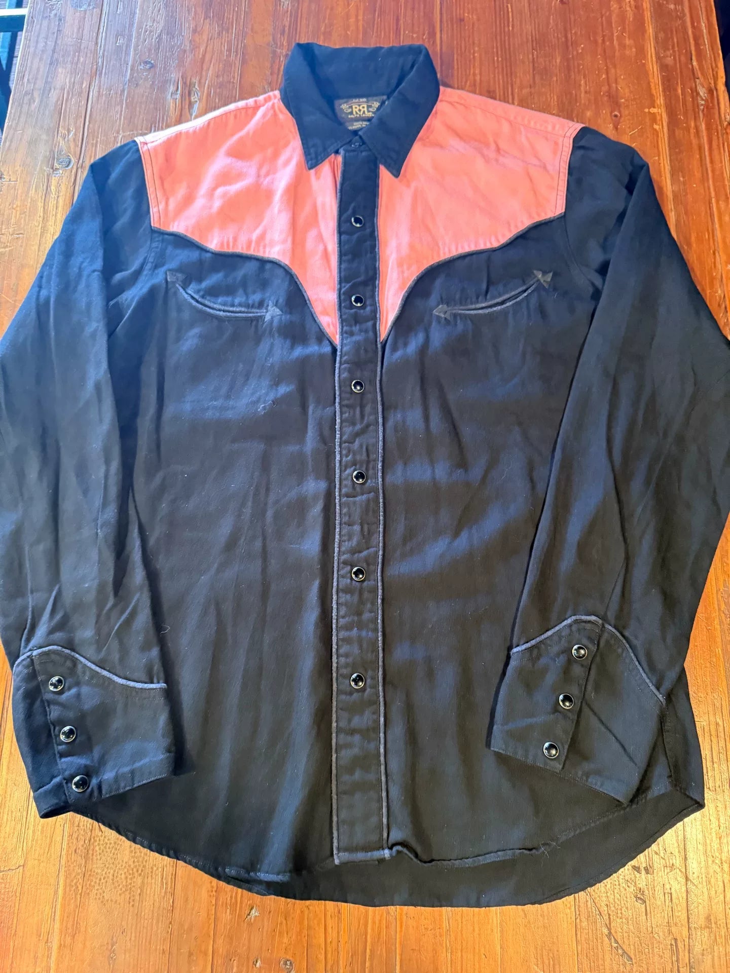 RRL Musician Colorblock Shirt