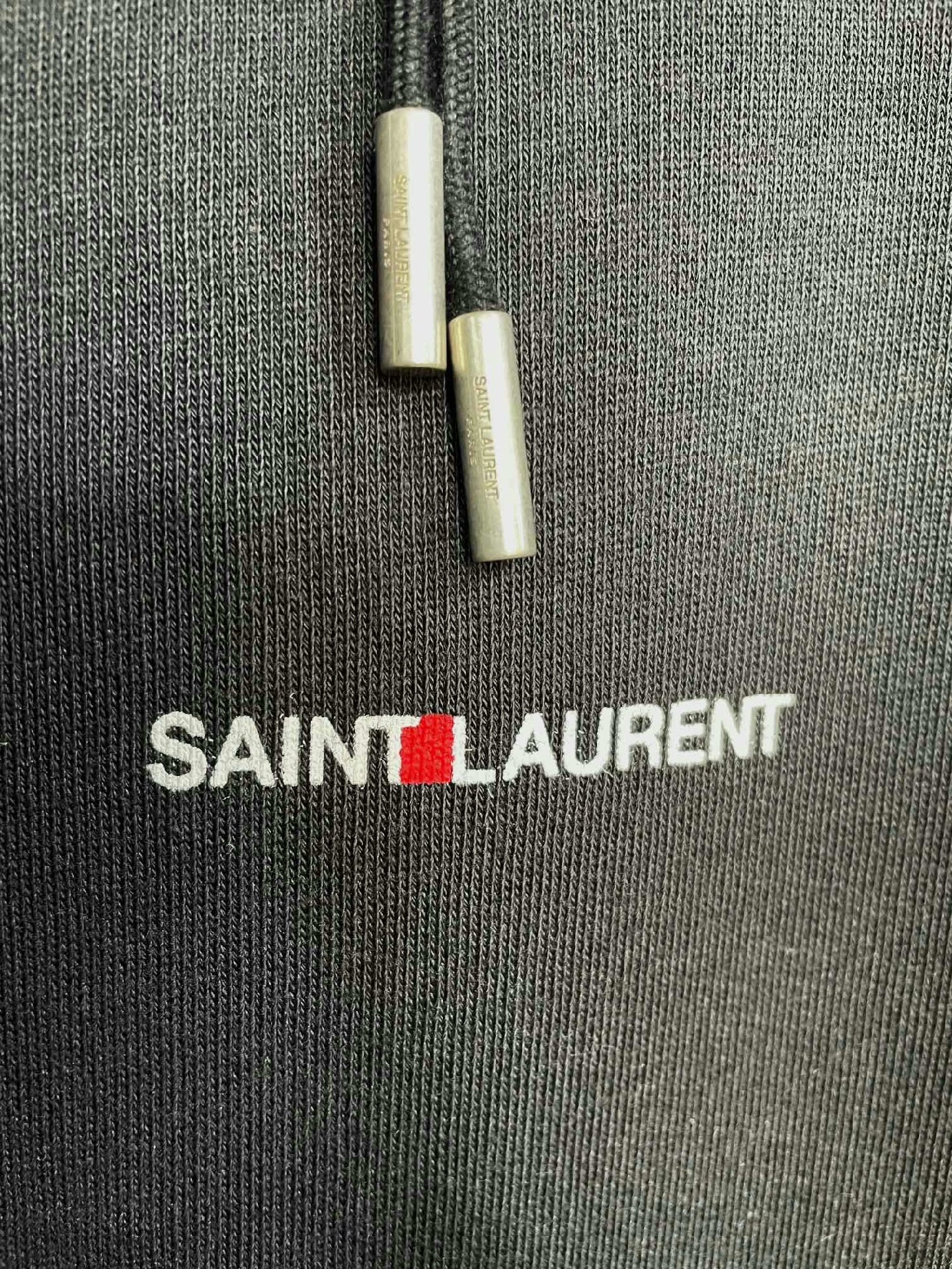 Saint Laurent Black Logo Hoodie