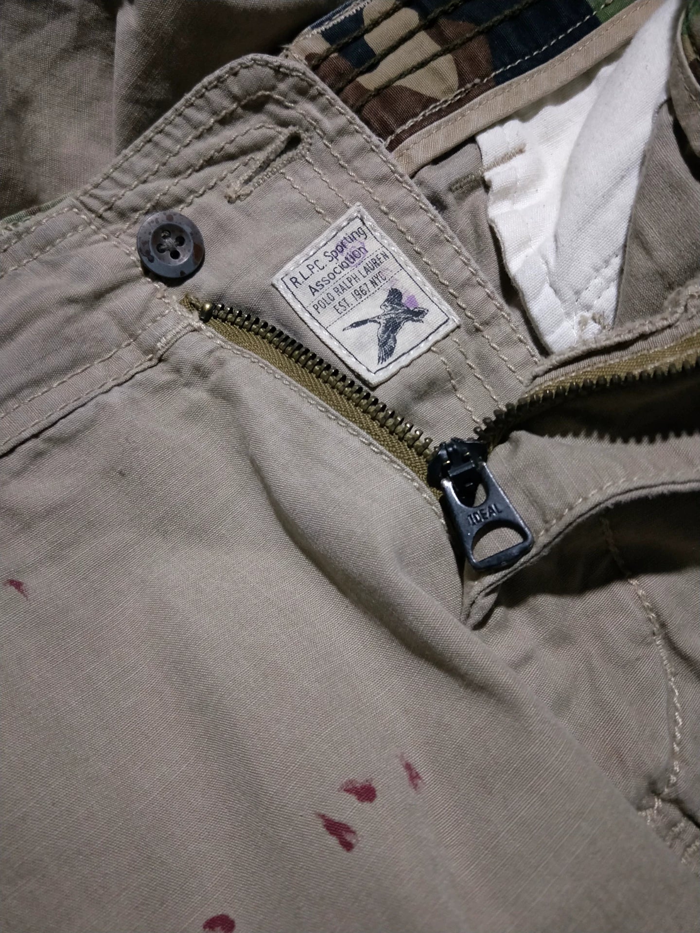 Ralph Lauren Vintage Distressed Hunting Fishing Shorts