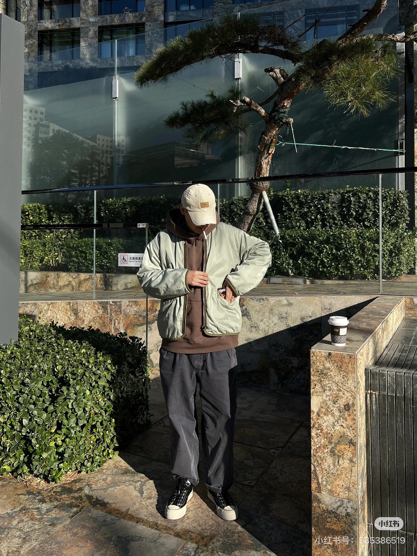 visvim amplus sb hoodie dark mud color