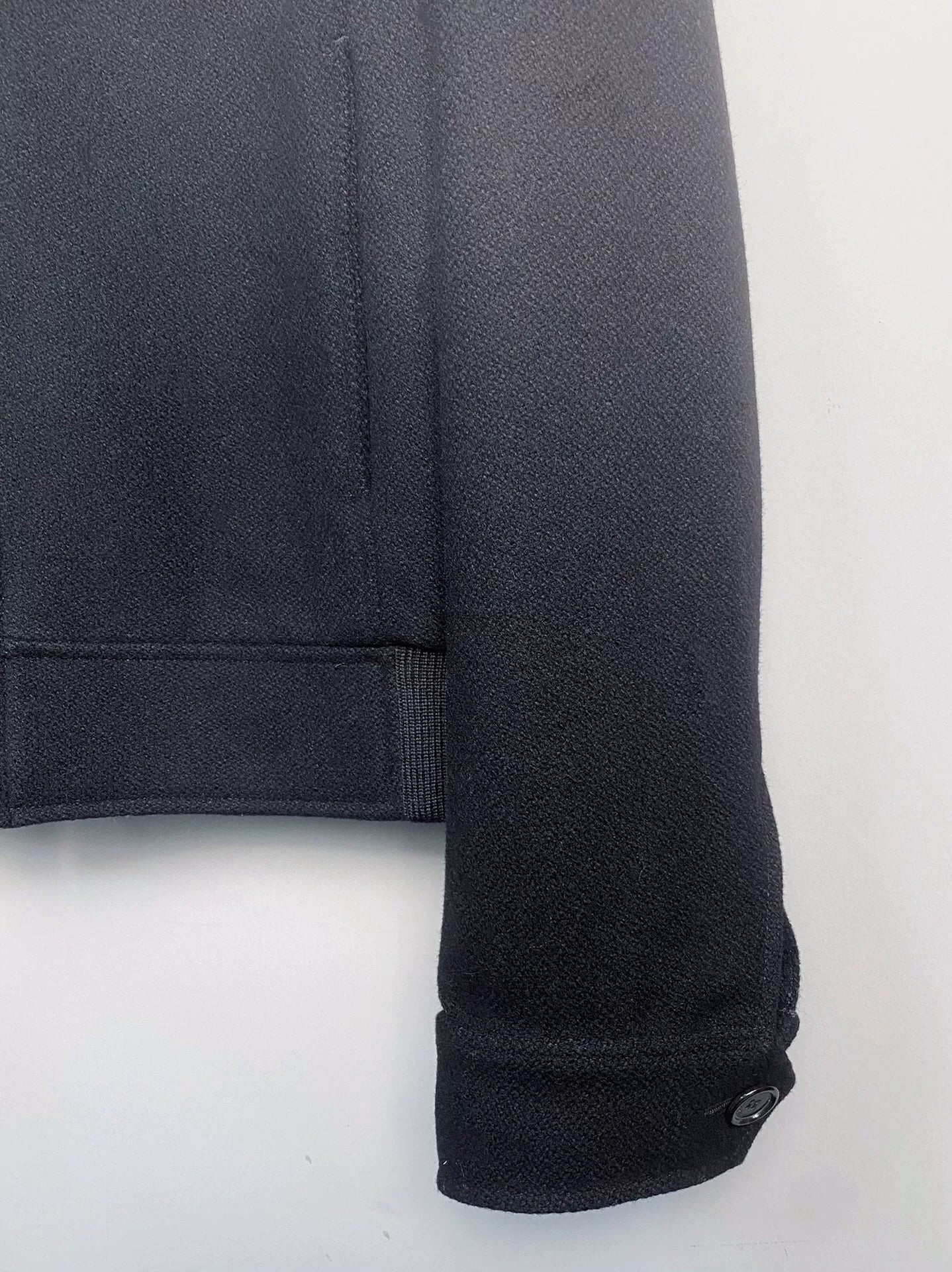 Saint Laurent Men's Leather Panel Jacket