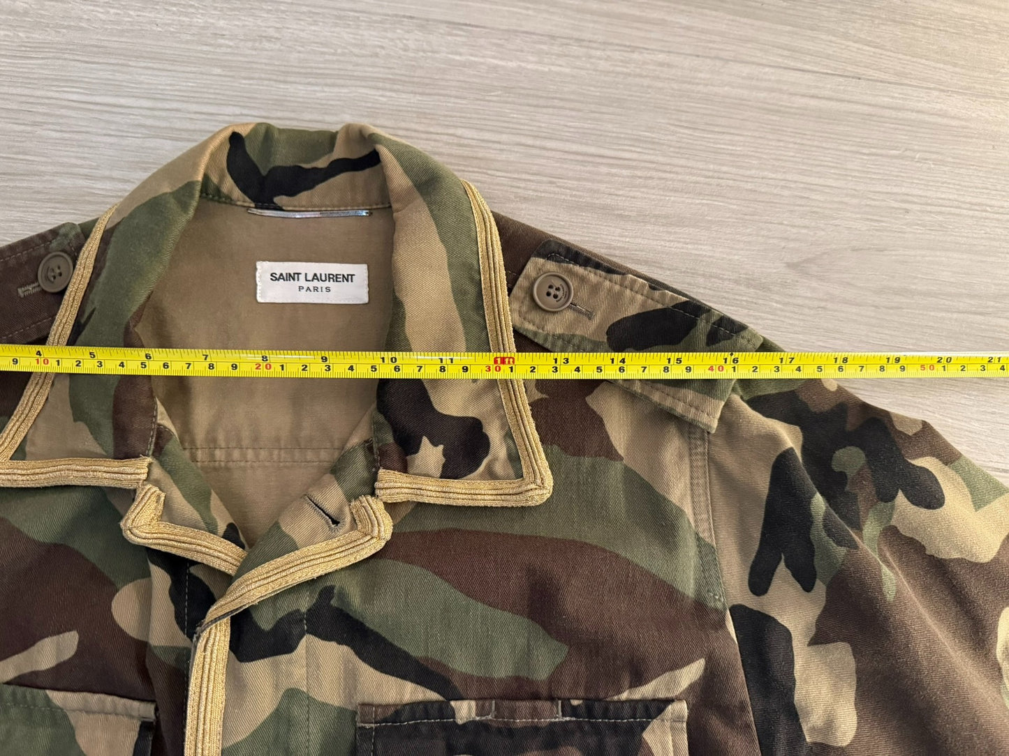 Saint Laurent Hedi Slimane Camouflage Jacket