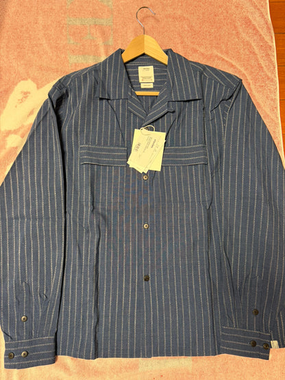 VISVIM 25AW KEESEY STRIPES SHIRT