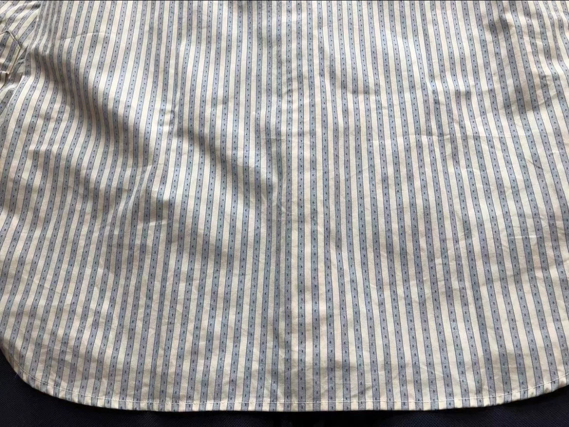RRL Striped Collarless Shirt