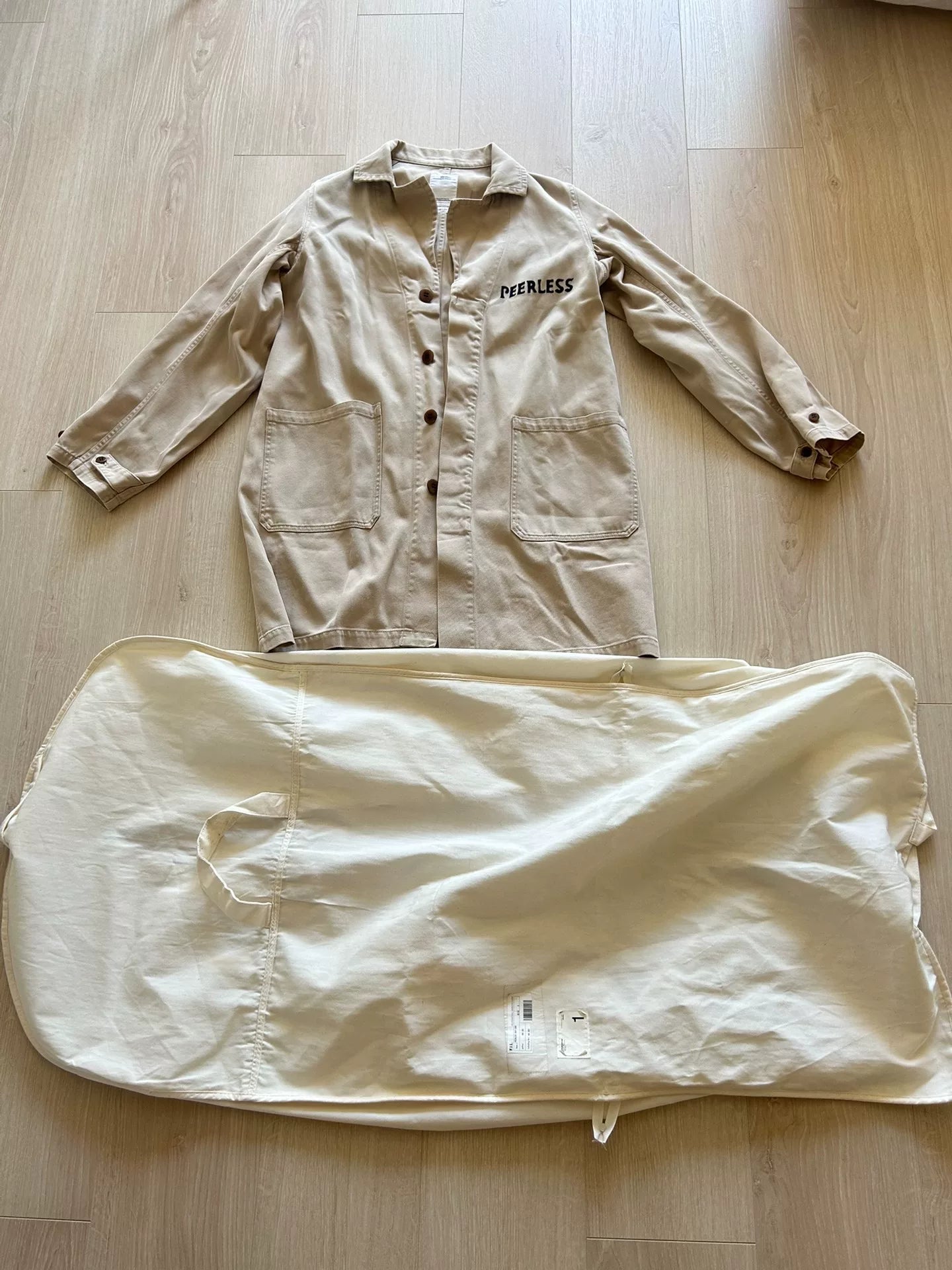 Visvim Peerless Splatter Ink Shop Coat