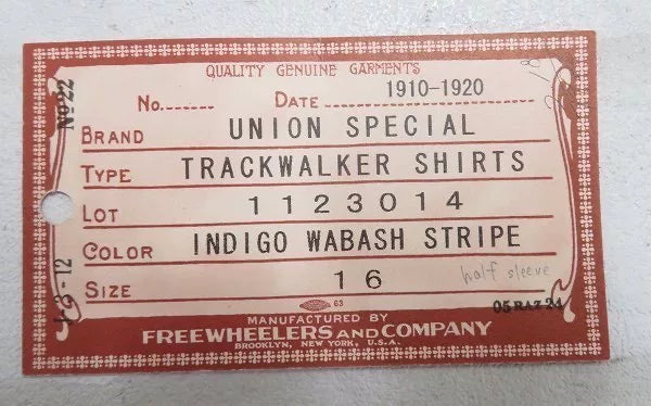 vintage Freewheelers Indigo Stripe Short Sleeve Shirt